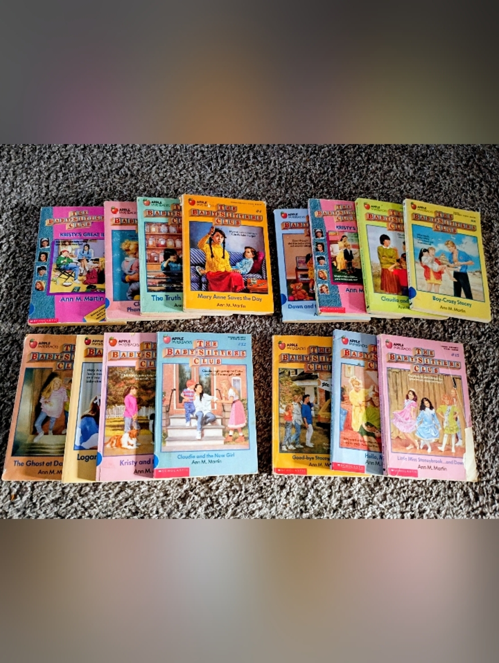 Vintage The Babysitter Club Kids Books, Bundle Series of Books #1-15,